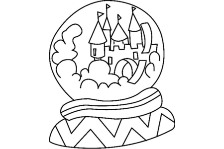 Dibujos para imprimir : Bola de vidrio 01 – 10 Doigts