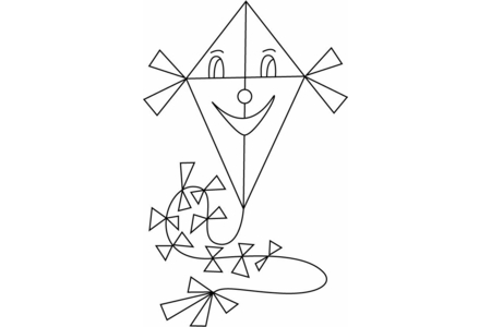 Dibujos para imprimir : Cometa 01 – 10 Doigts
