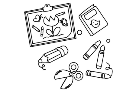 Dibujos para imprimir : Lápices 01 – 10 Doigts