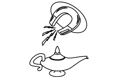 Dibujos para imprimir : Lámpara de genio 01 – 10 Doigts