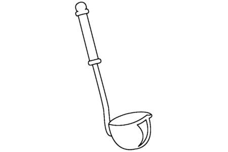 Dibujos para imprimir : Cucharón 01 – 10 Doigts