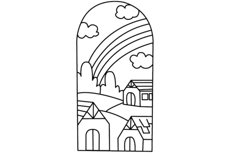 Dibujos para imprimir : Casa 04 – 10 Doigts