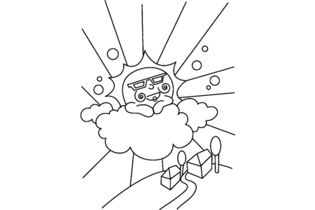 Dibujos para imprimir : Sol 02 – 10 Doigts