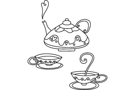 Dibujos para imprimir : Tetera 01 – 10 Doigts