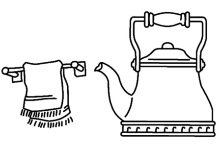 Dibujos para imprimir : Tetera 02 – 10 Doigts