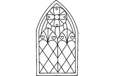 Dibujos para imprimir : Vidriera 01 – 10 Doigts