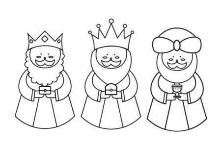 Dibujos para imprimir Reyes-magos-05 – 10doigts