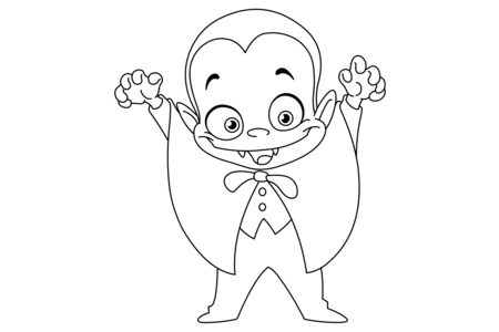 Printable coloring pages: Halloween 61 – 10 Doigts