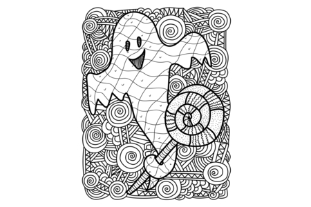 Dibujos para imprimir : Halloween 74 – 10 Doigts