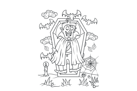 Printable coloring pages: Halloween 77 – 10 Doigts