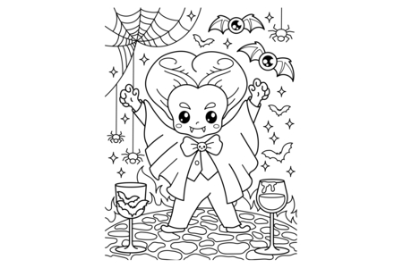 Printable coloring pages: Halloween 81 – 10 Doigts