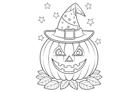 Printable coloring pages: Halloween 89 – 10 Doigts