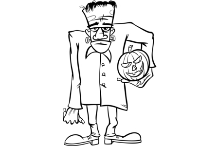 Printable coloring pages: Halloween1 – 10 Doigts