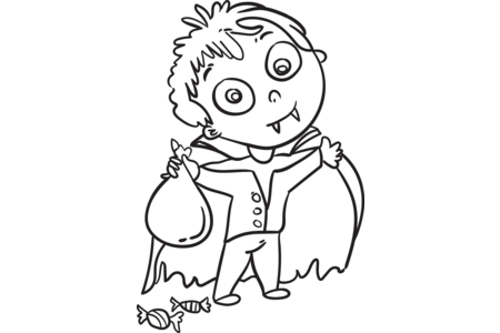 Dibujos para imprimir : Halloween11 – 10 Doigts