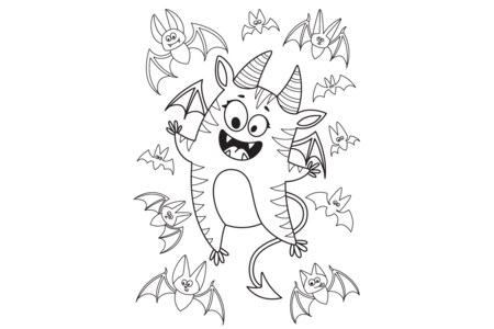 Dibujos para imprimir : Halloween15 – 10 Doigts