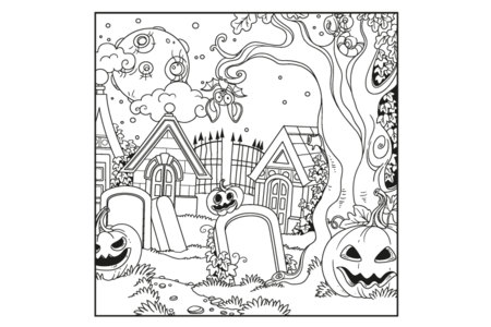 Dibujos para imprimir : Halloween16 – 10 Doigts