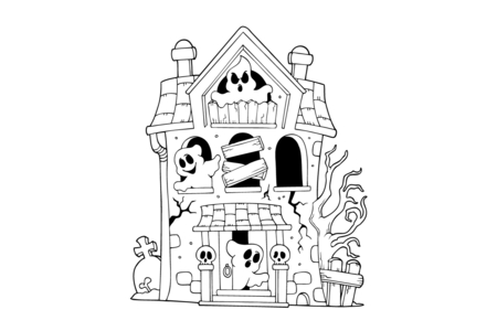 Printable coloring pages: Halloween19 – 10 Doigts