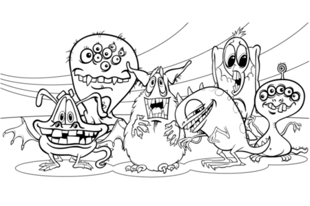 Printable coloring pages: Halloween23 – 10 Doigts