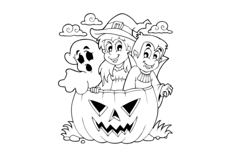 Dibujos para imprimir : Halloween24 – 10 Doigts