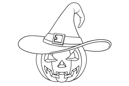 Dibujos para imprimir : Halloween28 – 10 Doigts
