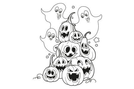 Dibujos para imprimir : Halloween32 – 10 Doigts