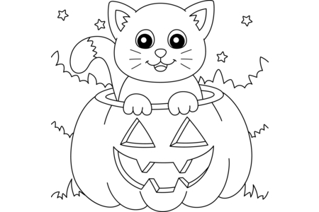 Printable coloring pages: Halloween33 – 10 Doigts