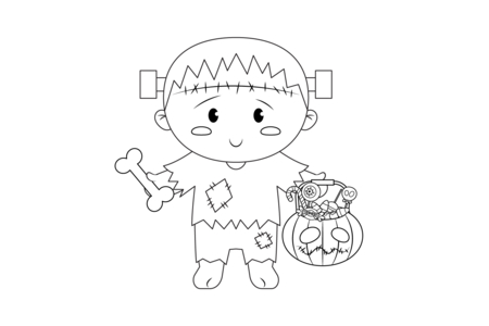 Dibujos para imprimir : Halloween35 – 10 Doigts