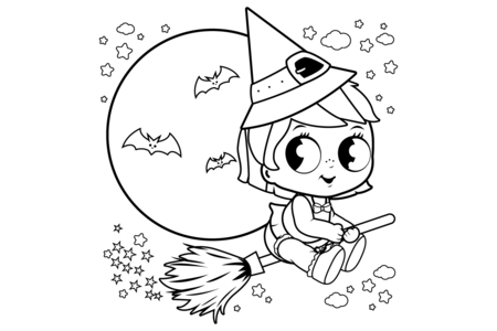 Printable coloring pages: Halloween37 – 10 Doigts