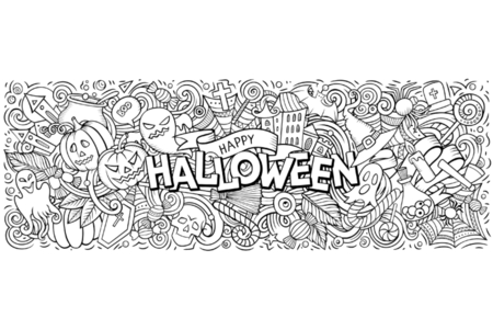 Printable coloring pages: Halloween42 – 10 Doigts