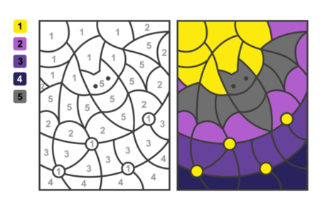 Printable coloring pages: Halloween58 – 10 Doigts