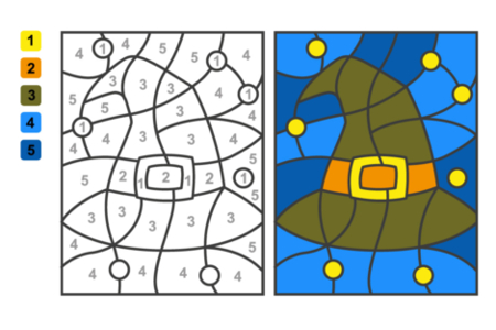 Dibujos para imprimir : Halloween59 – 10 Doigts