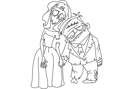 Printable coloring pages: Halloween7 – 10 Doigts