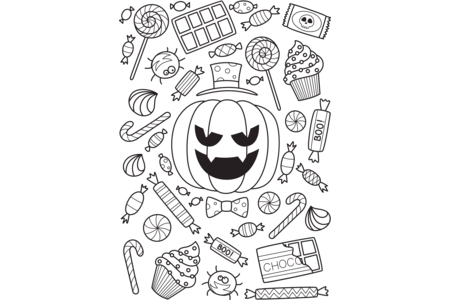 Dibujos para imprimir : Halloween8 – 10 Doigts