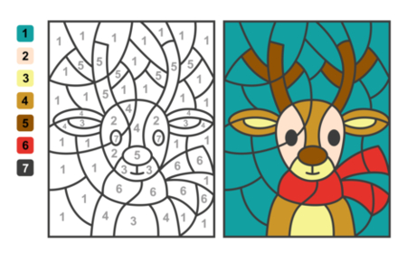 Printable coloring pages: Christmas 71 – 10 Doigts