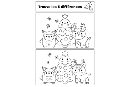 Printable coloring pages: Christmas 73 – 10 Doigts