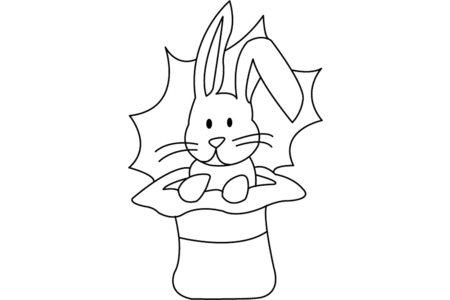 Printable coloring pages: Rabbit 11 – 10 Doigts