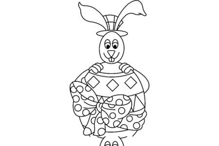 Printable coloring pages: Rabbit 12 – 10 Doigts