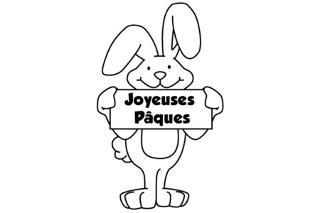Printable coloring pages: Rabbit 14 – 10 Doigts