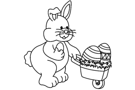 Printable coloring pages: Rabbit 20 – 10 Doigts