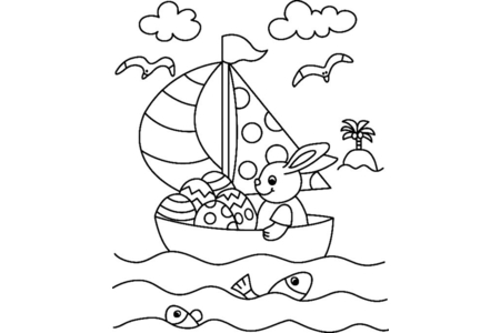 Dibujos para imprimir : Conejo 34 – 10 Doigts