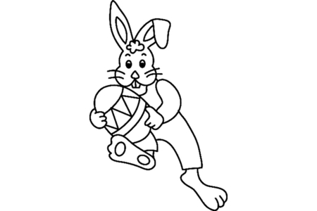 Printable coloring pages: Rabbit 38 – 10 Doigts