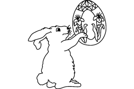 Printable coloring pages: Rabbit 42 – 10 Doigts