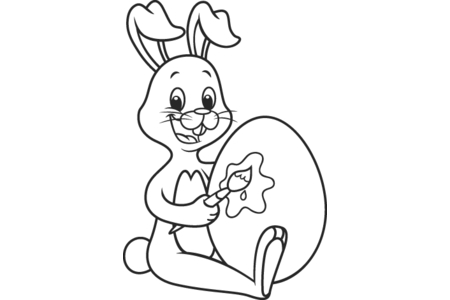 Printable coloring pages: Rabbit 54 – 10 Doigts