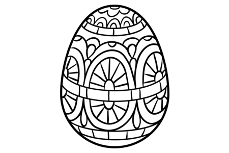 Printable coloring pages: Eggs 103 – 10 Doigts