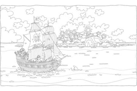 Dibujos para imprimir : Pirata8 – 10 Doigts