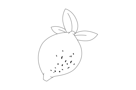 Dibujos para imprimir : Limón 01 – 10 Doigts