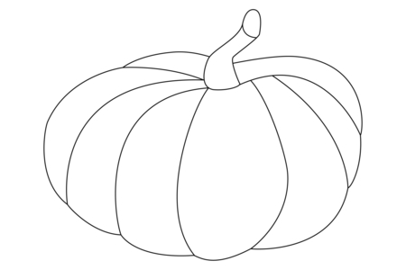 Dibujos para imprimir : Calabaza 02 – 10 Doigts