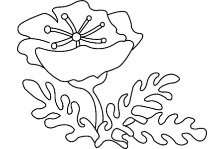 Printable coloring pages: Flower 012 – 10 Doigts