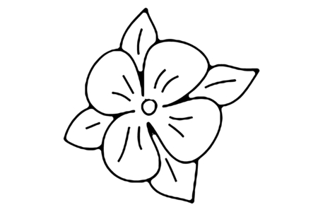 Printable coloring pages: Flower 016 – 10 Doigts