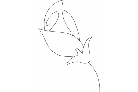 Printable coloring pages: Flower 018 – 10 Doigts